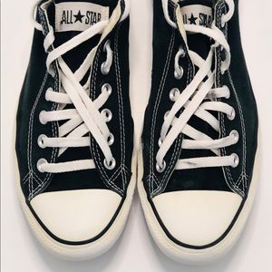 Converse All Star Black Unisex Shoes Men Size 10 Women 12 Basketball Sneakers